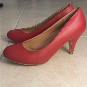 Red used heels